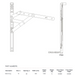 uPVC Universal Window Hinge Double Glazing Friction Stay PVC 10 Inch Egress Only 17mm Stack Stainless Steel