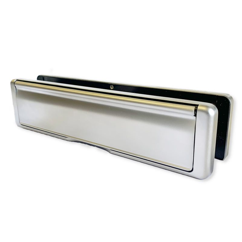 Fab Fix Nu Mail Heavy Duty 12" Inch Sprung Letter Box Plate UPVC Wooden Doors