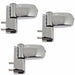 PACK OF 3 CHROME AVOCET MT3D FLAG HINGE