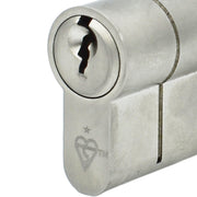 Mila BKS 1 Star Anti Snap Euro Cylinder Door Lock Nickel 40/45