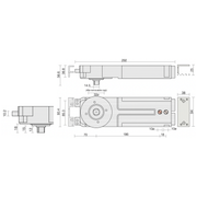 Axim Concealed Overhead Transom Closer TC-9900-ADJ Series