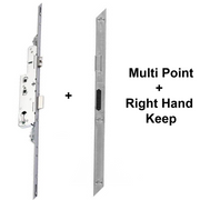 Avocet Wms Upvc Door Lock Silver New Style 2 Hook 2 Roller 35mm Multi Point + Keep